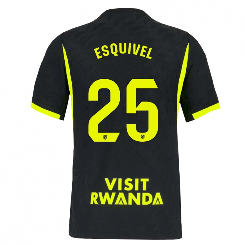 Danxen Enfant Maillot Salvi Esquivel #25 Vert Vif Noir Tenues Extérieur 2026/27 T-Shirt