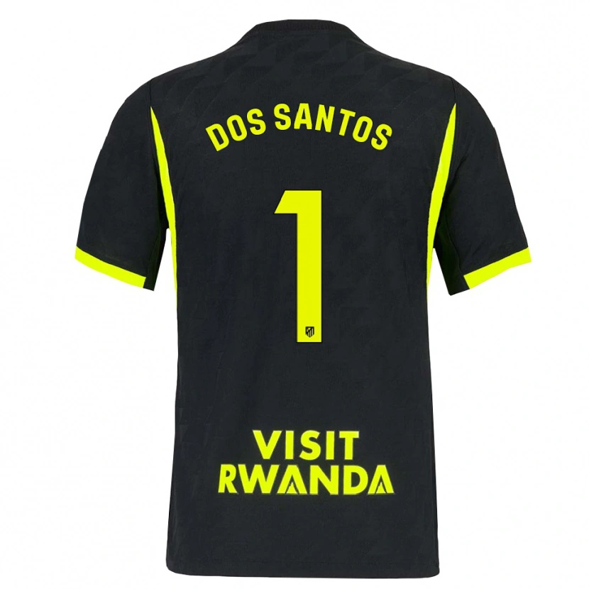 Danxen Enfant Maillot Alex Dos Santos #1 Vert Vif Noir Tenues Extérieur 2026/27 T-Shirt