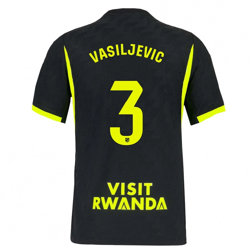 Danxen Enfant Maillot Ivan Vasiljevic #3 Vert Vif Noir Tenues Extérieur 2026/27 T-Shirt