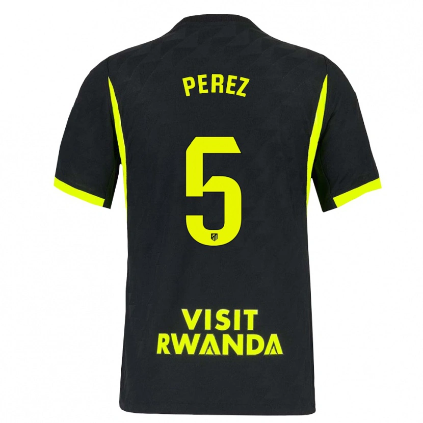 Danxen Enfant Maillot Xènia Pérez #5 Vert Vif Noir Tenues Extérieur 2026/27 T-Shirt