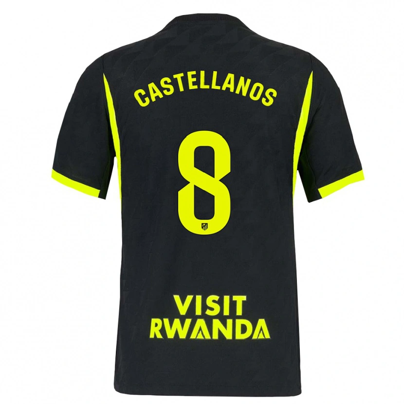 Danxen Enfant Maillot Jorge Castellanos #8 Vert Vif Noir Tenues Extérieur 2026/27 T-Shirt