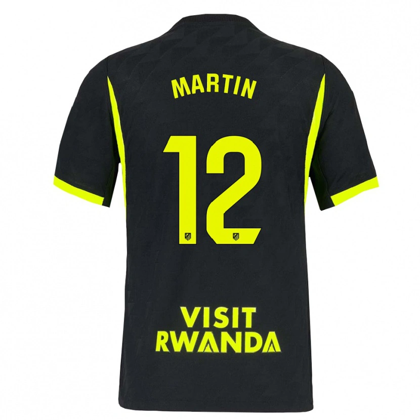Danxen Enfant Maillot Carlos Martín #12 Vert Vif Noir Tenues Extérieur 2026/27 T-Shirt