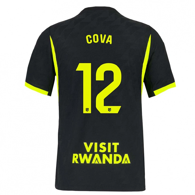 Danxen Enfant Maillot Adrian Cova #12 Vert Vif Noir Tenues Extérieur 2026/27 T-Shirt