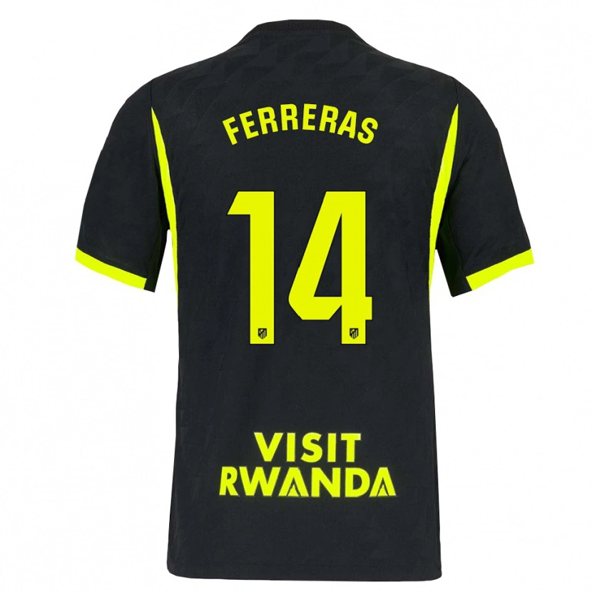 Danxen Enfant Maillot Adrian Ferreras #14 Vert Vif Noir Tenues Extérieur 2026/27 T-Shirt