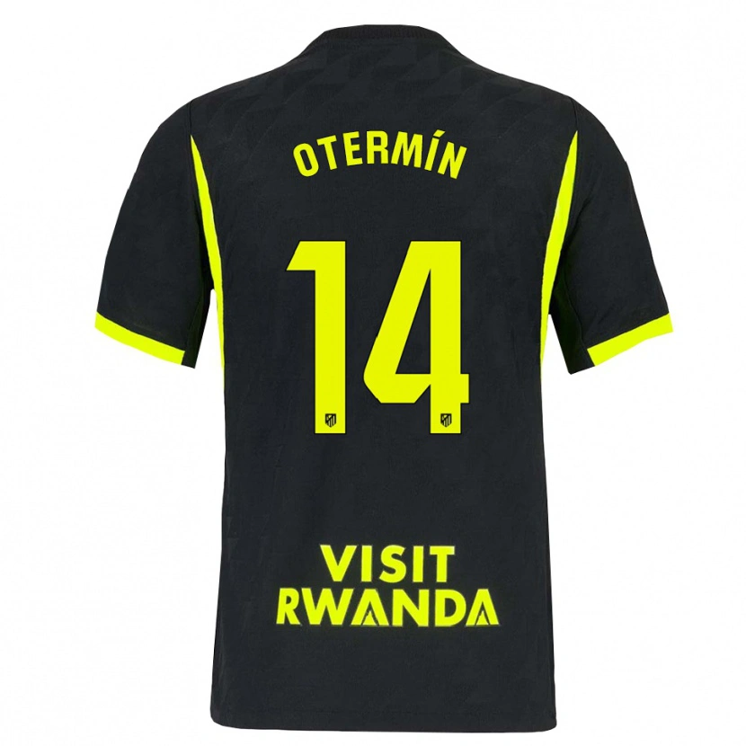 Danxen Enfant Maillot Rosa Otermín #14 Vert Vif Noir Tenues Extérieur 2026/27 T-Shirt