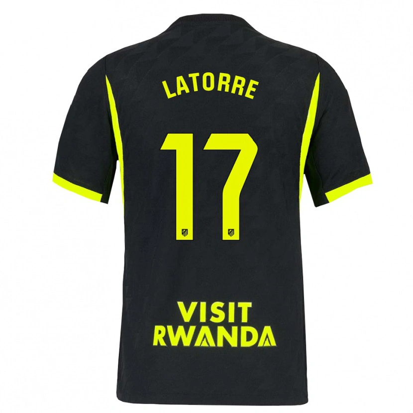 Danxen Enfant Maillot Barbara Latorre #17 Vert Vif Noir Tenues Extérieur 2026/27 T-Shirt