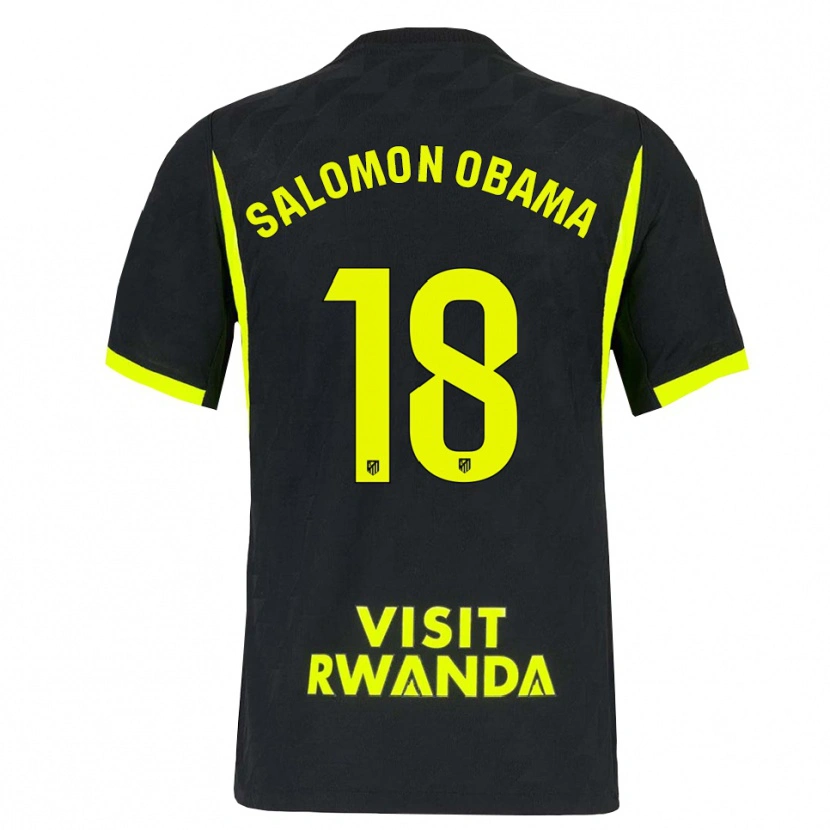 Danxen Enfant Maillot Salomon Obama #18 Vert Vif Noir Tenues Extérieur 2026/27 T-Shirt