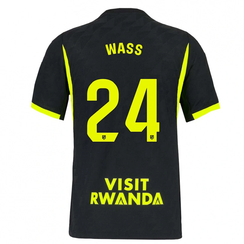 Danxen Enfant Maillot Daniel Wass #24 Vert Vif Noir Tenues Extérieur 2026/27 T-Shirt