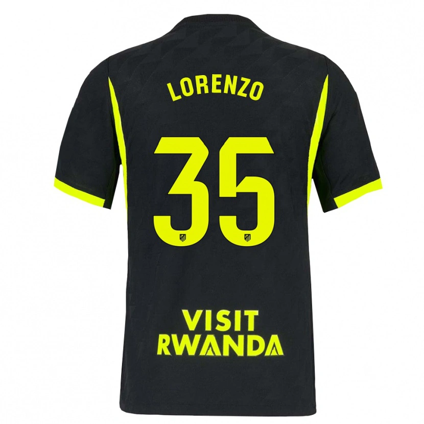 Danxen Enfant Maillot Diego Lorenzo #35 Vert Vif Noir Tenues Extérieur 2026/27 T-Shirt