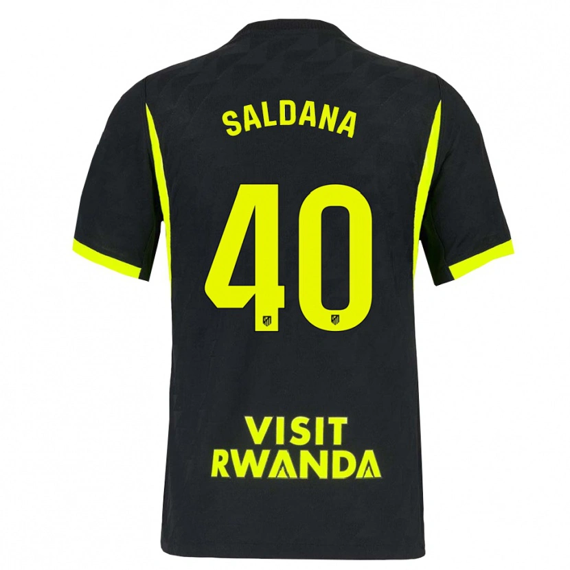 Danxen Enfant Maillot Jose Saldana #40 Vert Vif Noir Tenues Extérieur 2026/27 T-Shirt