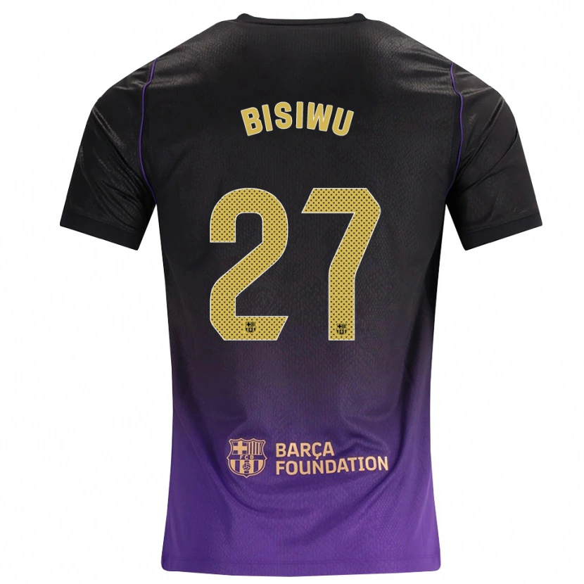 Danxen Enfant Maillot Jesse Bisiwu #27 Violet Jaune Noir Tenues Extérieur 2026/27 T-Shirt