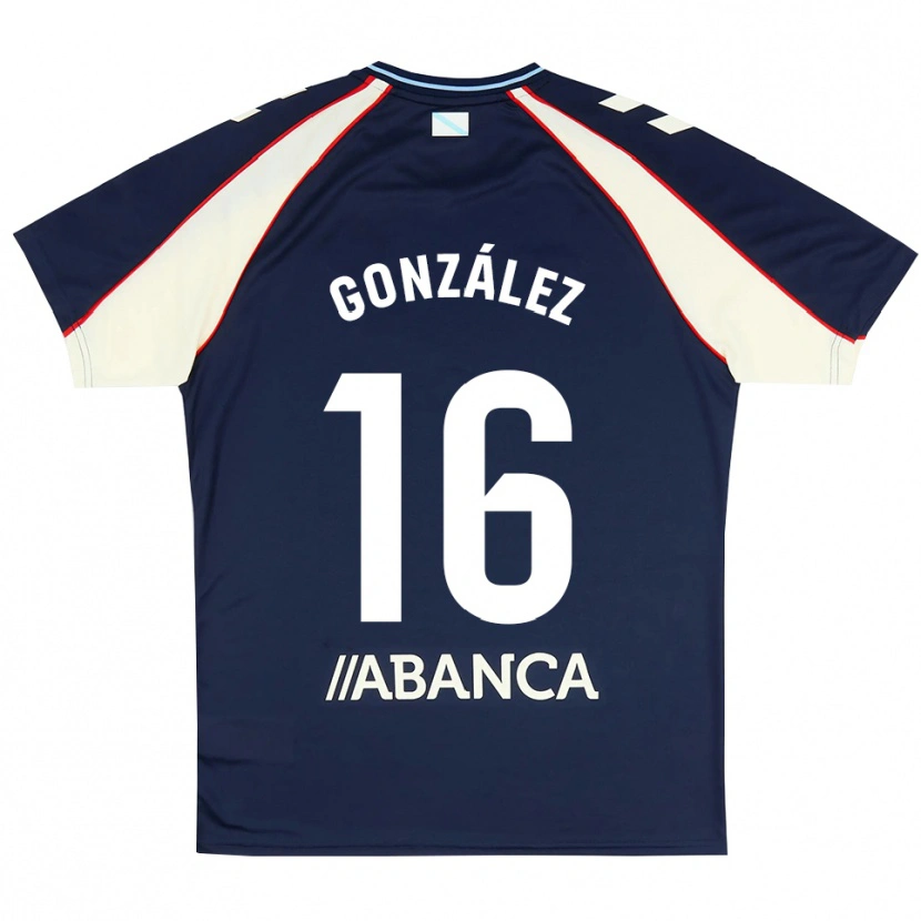 Danxen Enfant Maillot Hugo González #16 Bleu Royal Rouge Blanc Tenues Extérieur 2026/27 T-Shirt