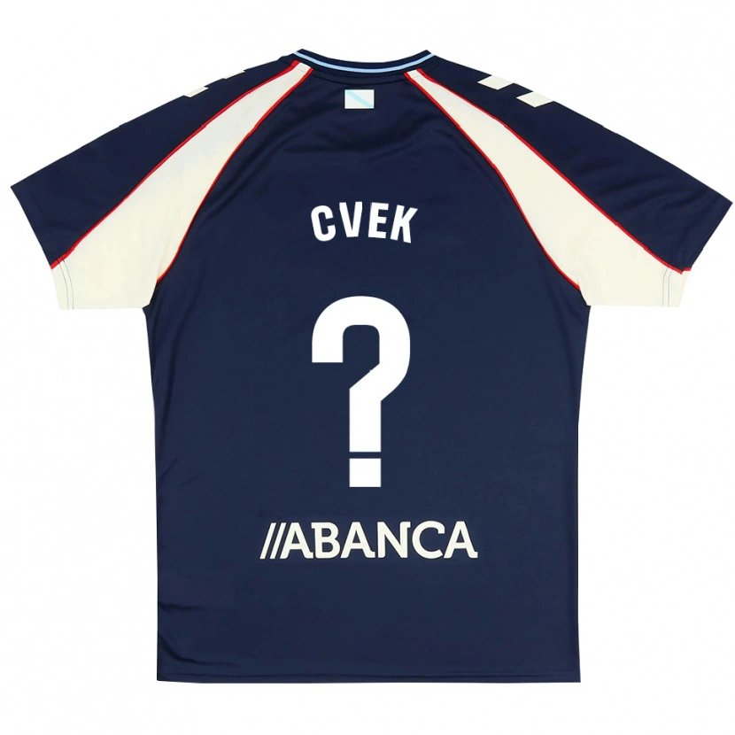 Danxen Enfant Maillot William Cvek #0 Bleu Royal Rouge Blanc Tenues Extérieur 2026/27 T-Shirt
