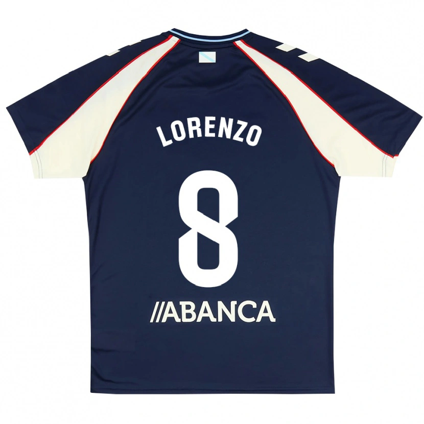 Danxen Enfant Maillot Paula Lorenzo #8 Bleu Royal Rouge Blanc Tenues Extérieur 2026/27 T-Shirt