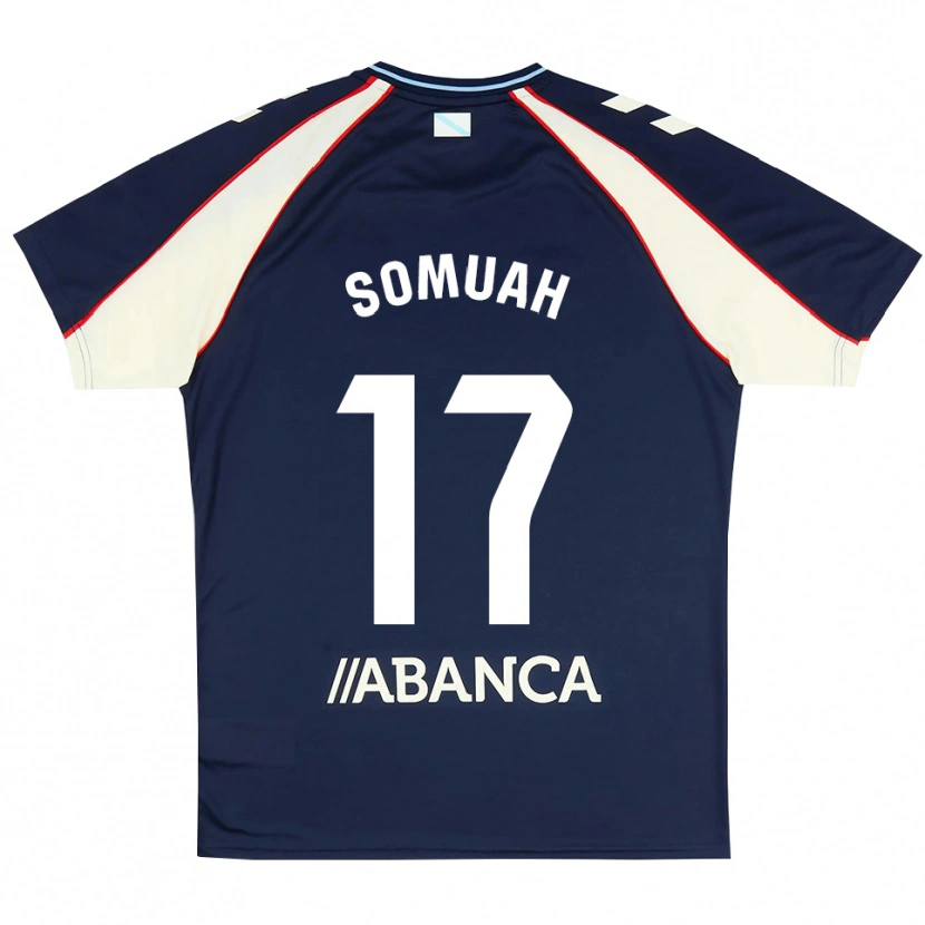 Danxen Enfant Maillot Bernard Somuah #17 Bleu Royal Rouge Blanc Tenues Extérieur 2026/27 T-Shirt
