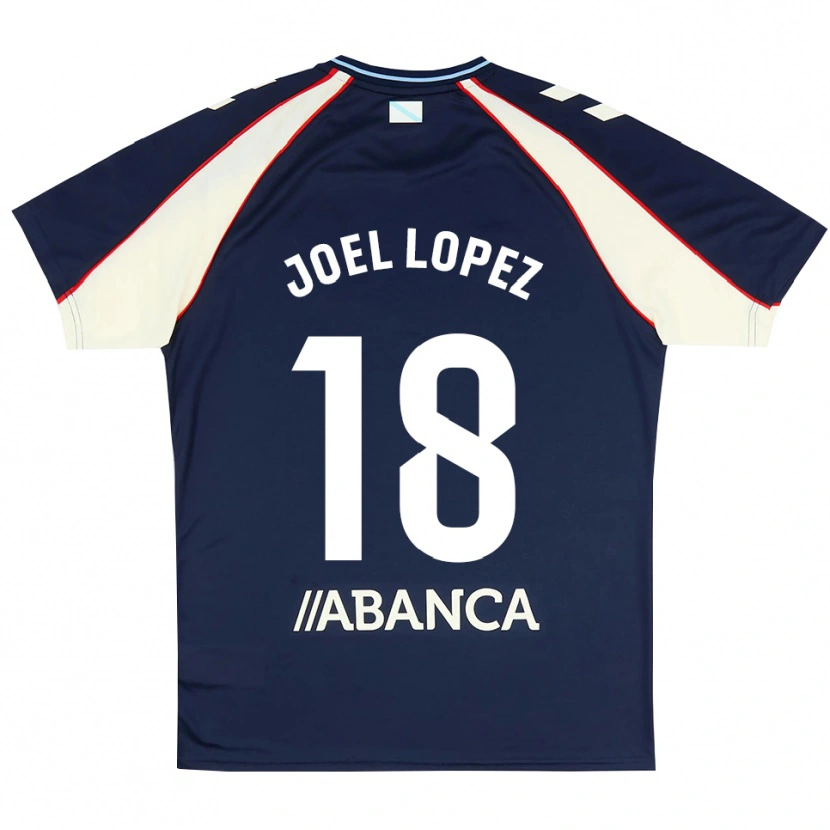 Danxen Enfant Maillot Joel López #18 Bleu Royal Rouge Blanc Tenues Extérieur 2026/27 T-Shirt