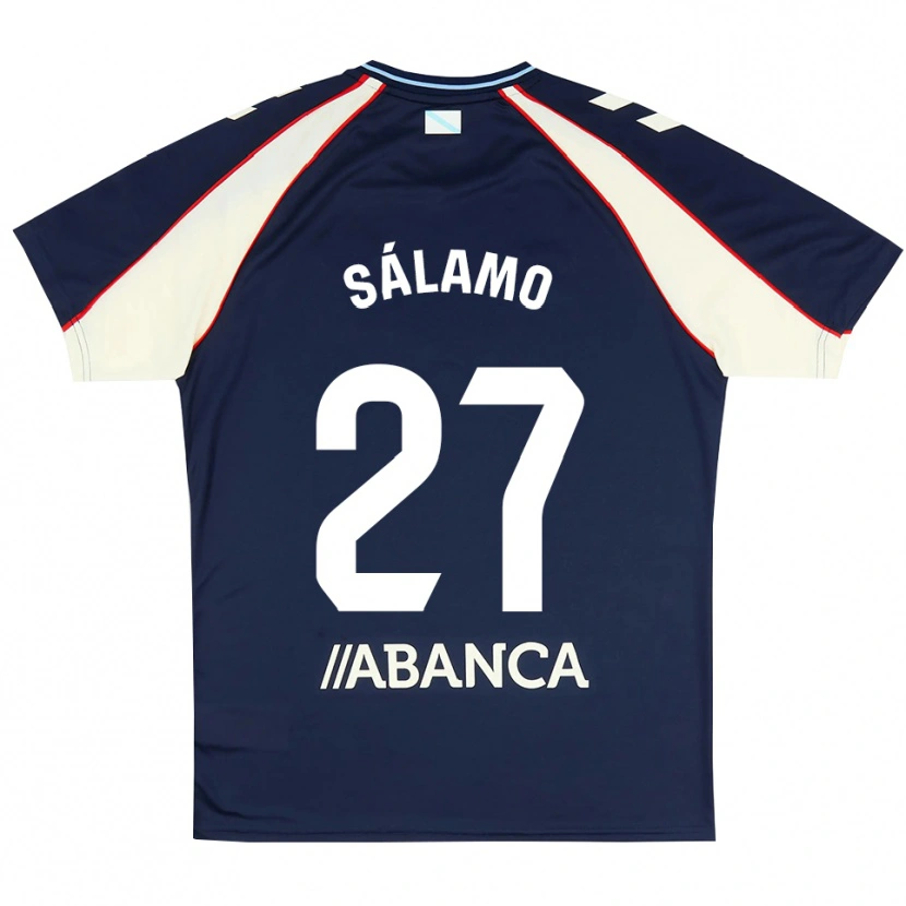Danxen Enfant Maillot Jorge Sálamo #27 Bleu Royal Rouge Blanc Tenues Extérieur 2026/27 T-Shirt