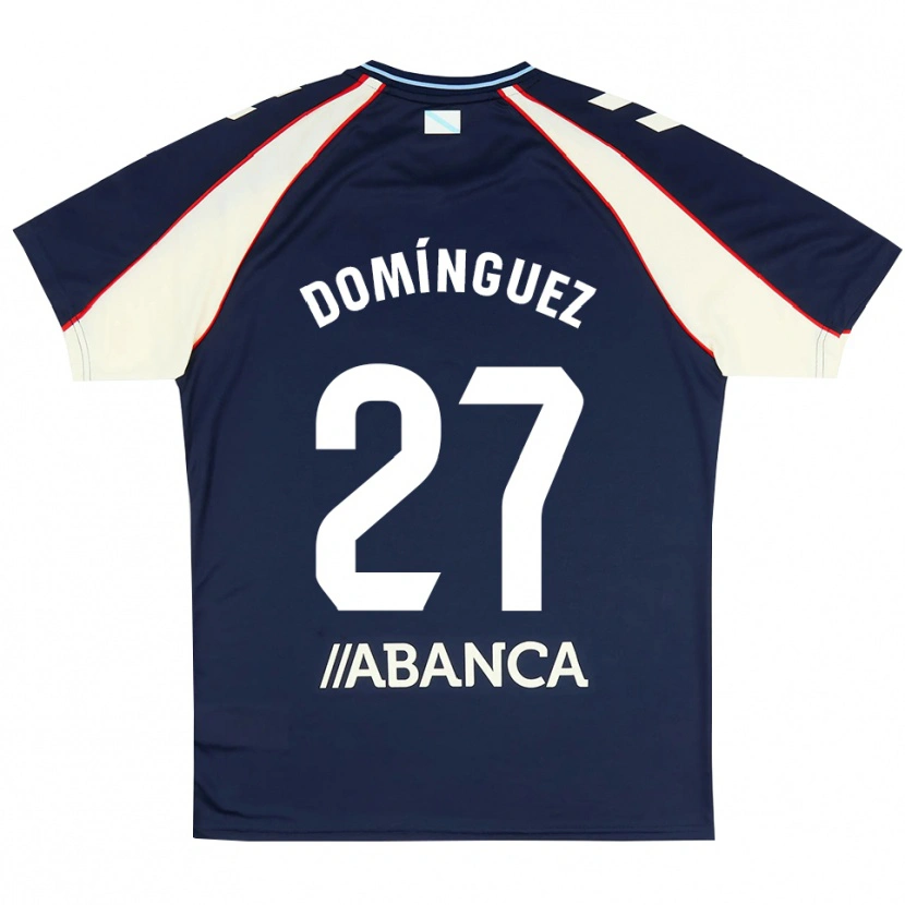 Danxen Enfant Maillot Emma Domínguez #27 Bleu Royal Rouge Blanc Tenues Extérieur 2026/27 T-Shirt