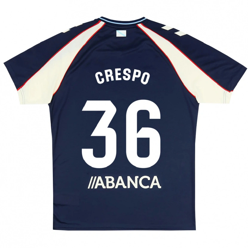 Danxen Enfant Maillot Yoel Crespo #36 Bleu Royal Rouge Blanc Tenues Extérieur 2026/27 T-Shirt