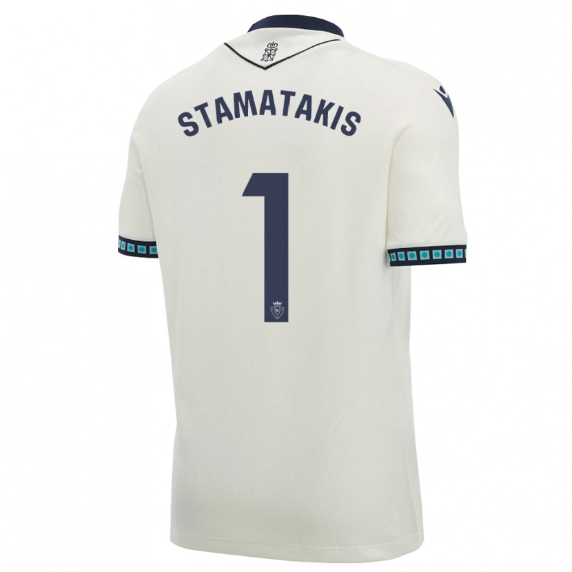 Danxen Enfant Maillot Dimitrios Stamatakis #1 Blanc Noir Bleu Ciel Clair Tenues Extérieur 2026/27 T-Shirt