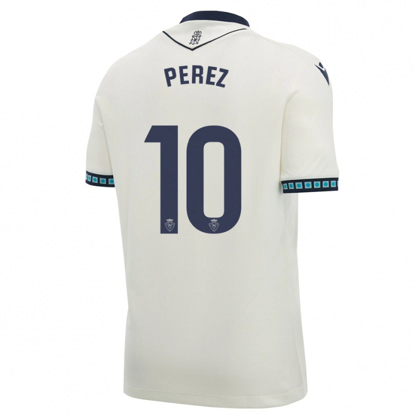 Danxen Enfant Maillot Bruno Pérez #10 Blanc Noir Bleu Ciel Clair Tenues Extérieur 2026/27 T-Shirt
