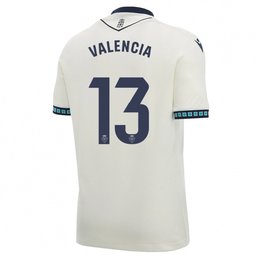 Danxen Enfant Maillot Pablo Valencia #13 Blanc Noir Bleu Ciel Clair Tenues Extérieur 2026/27 T-Shirt