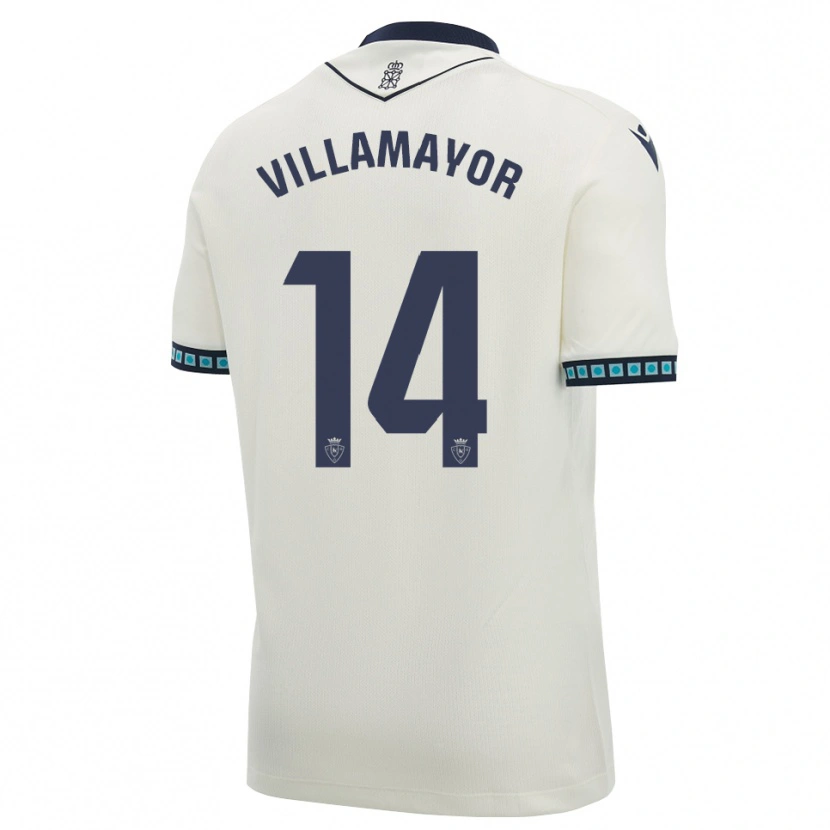 Danxen Enfant Maillot Yoel Villamayor #14 Blanc Noir Bleu Ciel Clair Tenues Extérieur 2026/27 T-Shirt