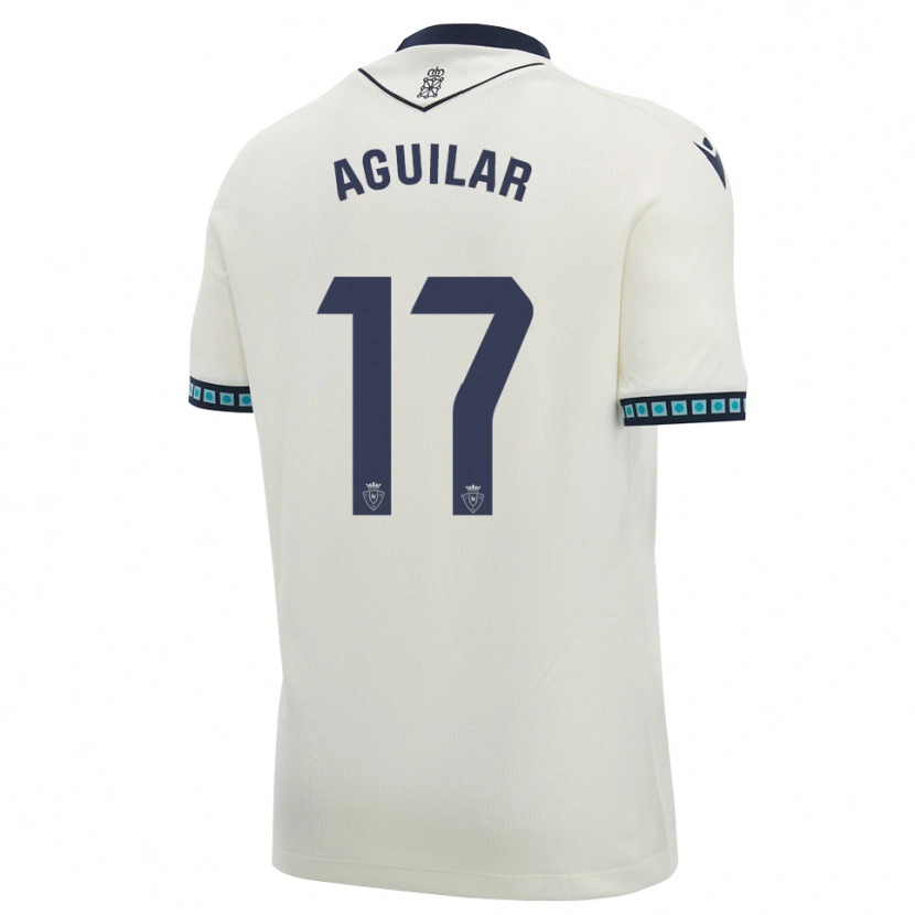Danxen Enfant Maillot Eneko Aguilar #17 Blanc Noir Bleu Ciel Clair Tenues Extérieur 2026/27 T-Shirt