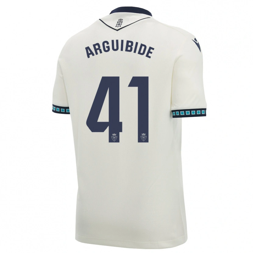 Danxen Enfant Maillot Iñigo Arguibide #41 Blanc Noir Bleu Ciel Clair Tenues Extérieur 2026/27 T-Shirt