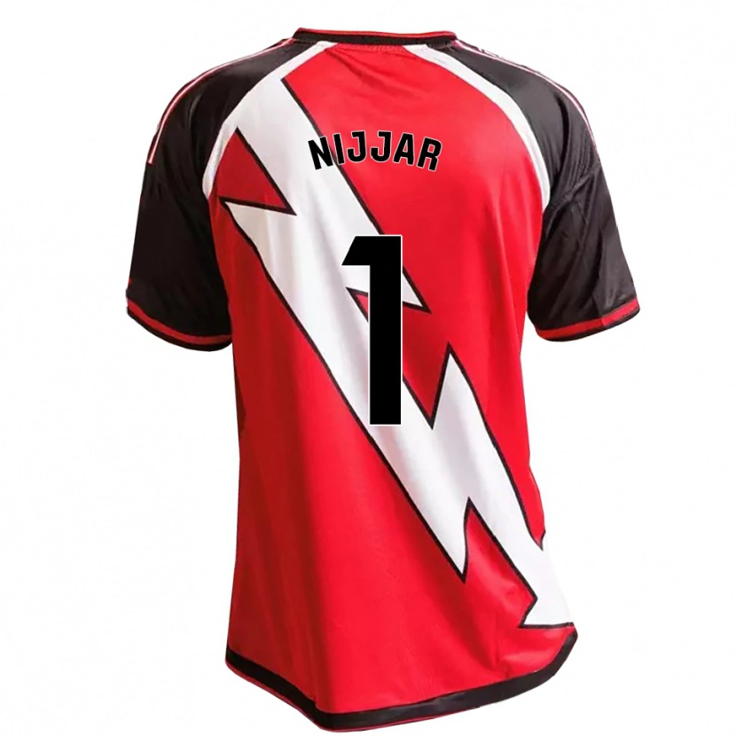 Danxen Enfant Maillot Tejpal Nijjar #1 Rouge Noir Blanc Tenues Extérieur 2026/27 T-Shirt