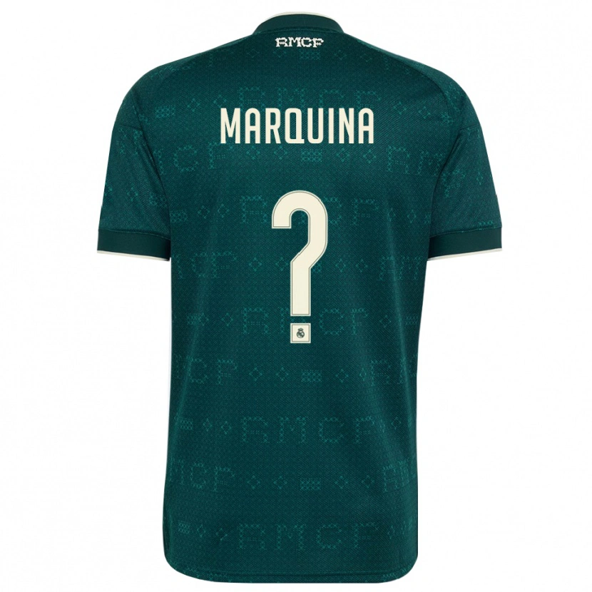 Danxen Enfant Maillot Guillermo Marquina #0 Gris Ardoise Foncé Blanc Tenues Extérieur 2026/27 T-Shirt
