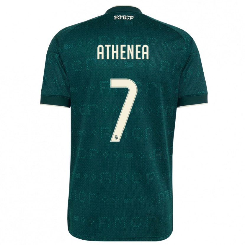 Danxen Enfant Maillot Athenea Del Castillo #7 Gris Ardoise Foncé Blanc Tenues Extérieur 2026/27 T-Shirt