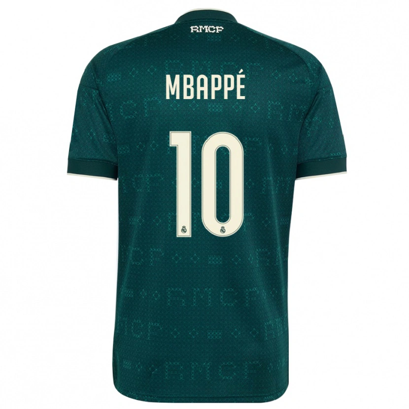 Danxen Enfant Maillot Kylian Mbappé #10 Gris Ardoise Foncé Blanc Tenues Extérieur 2026/27 T-Shirt