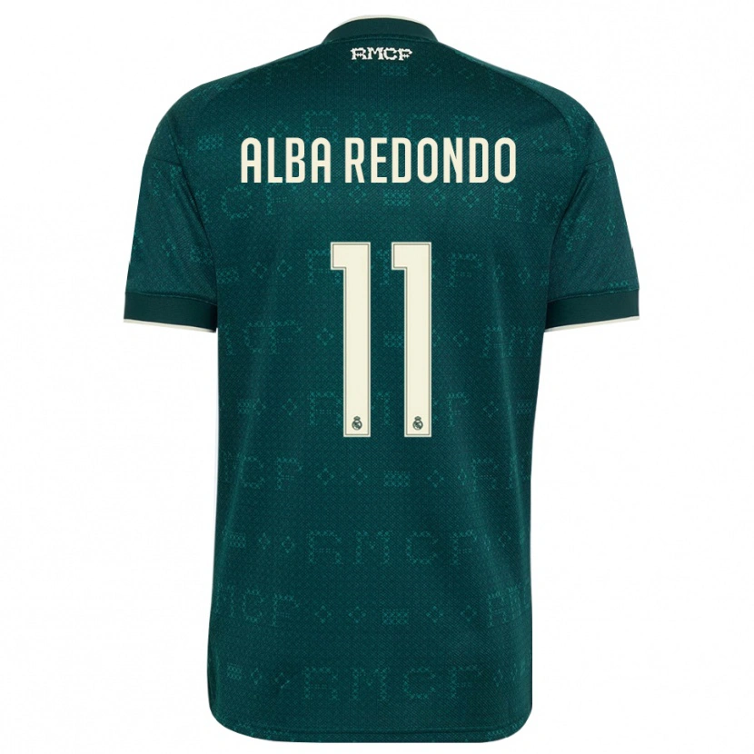Danxen Enfant Maillot Alba Redondo #11 Gris Ardoise Foncé Blanc Tenues Extérieur 2026/27 T-Shirt