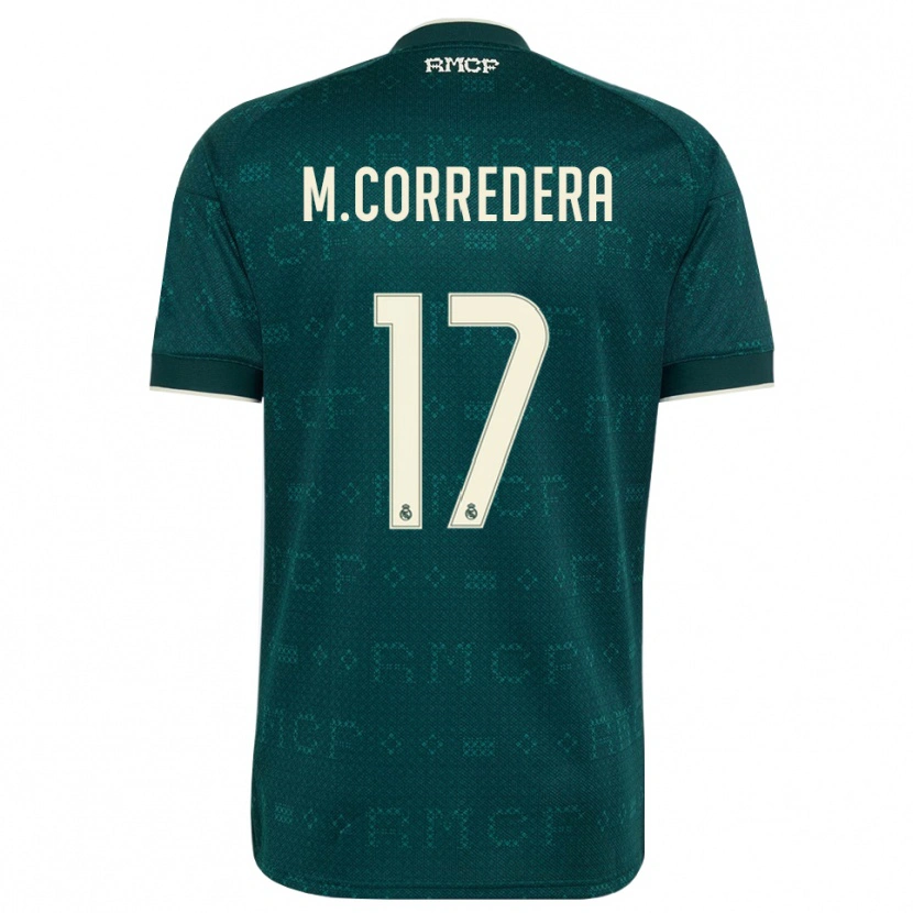 Danxen Enfant Maillot Marta Corredera #17 Gris Ardoise Foncé Blanc Tenues Extérieur 2026/27 T-Shirt