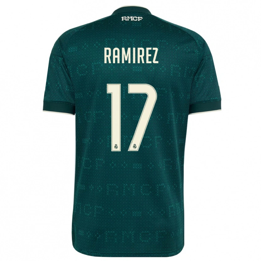 Danxen Enfant Maillot Darío Ramirez #17 Gris Ardoise Foncé Blanc Tenues Extérieur 2026/27 T-Shirt