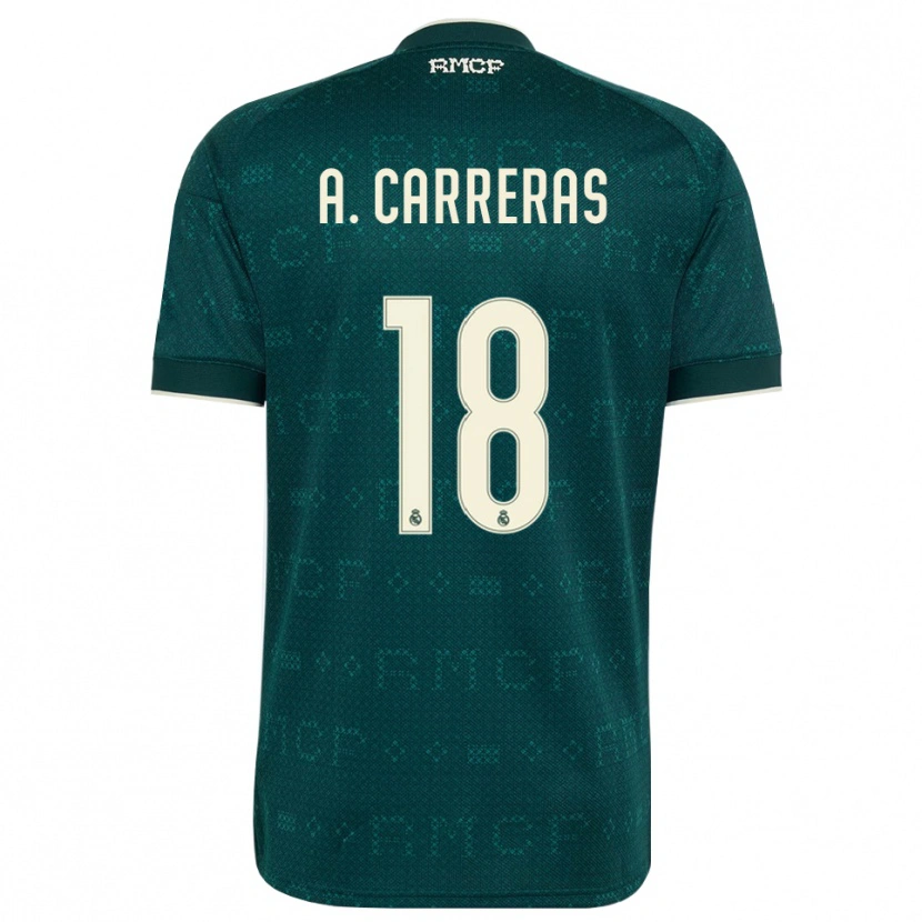 Danxen Enfant Maillot Álvaro Carreras #18 Gris Ardoise Foncé Blanc Tenues Extérieur 2026/27 T-Shirt