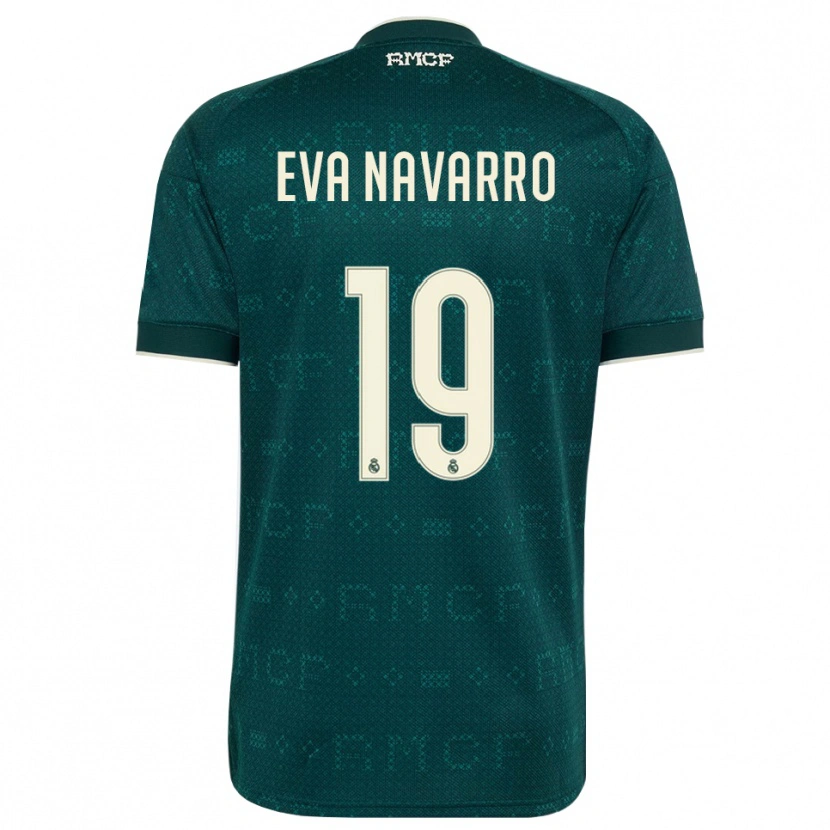 Danxen Enfant Maillot Eva Navarro #19 Gris Ardoise Foncé Blanc Tenues Extérieur 2026/27 T-Shirt