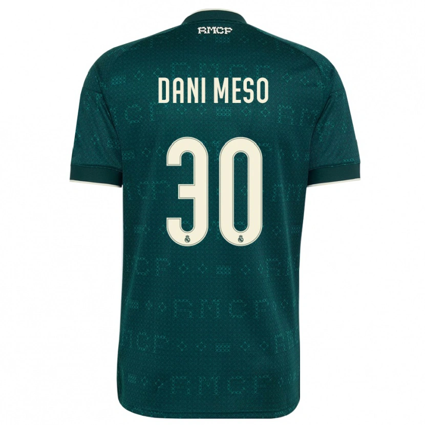 Danxen Enfant Maillot Daniel Mesonero #30 Gris Ardoise Foncé Blanc Tenues Extérieur 2026/27 T-Shirt