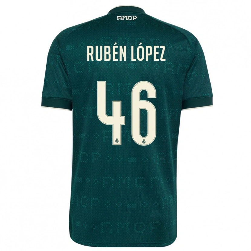 Danxen Enfant Maillot Rubén López #46 Gris Ardoise Foncé Blanc Tenues Extérieur 2026/27 T-Shirt