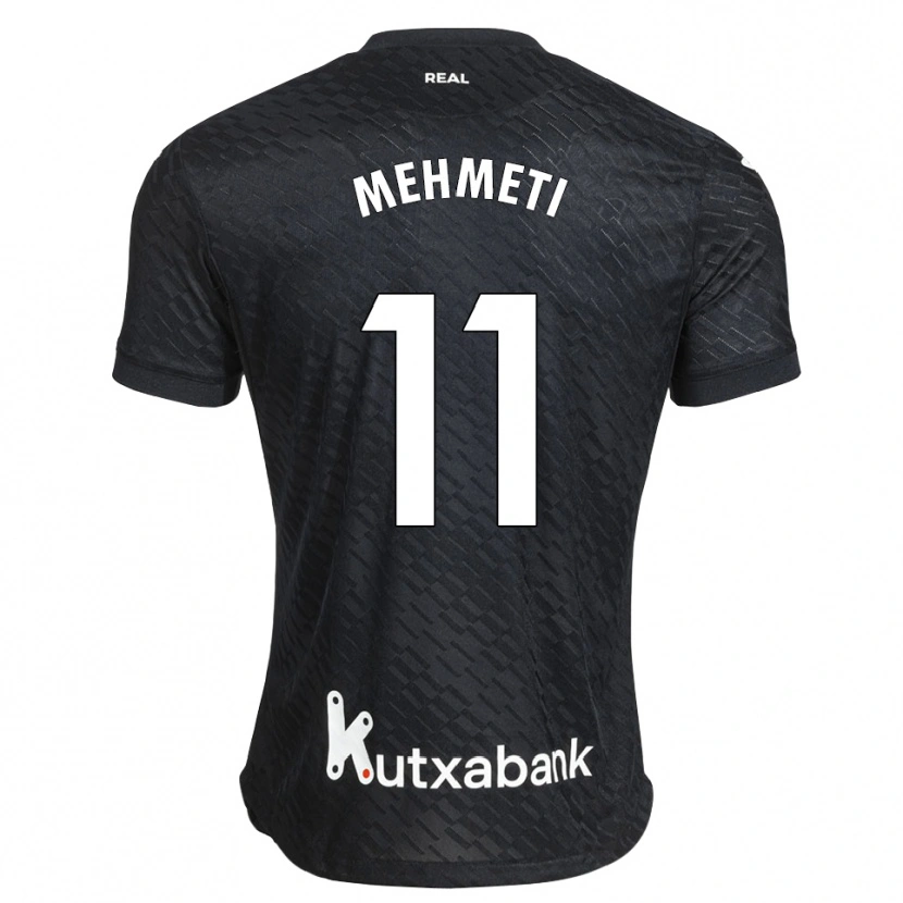Danxen Enfant Maillot Dion Mehmeti #11 Noir Blanc Tenues Extérieur 2026/27 T-Shirt