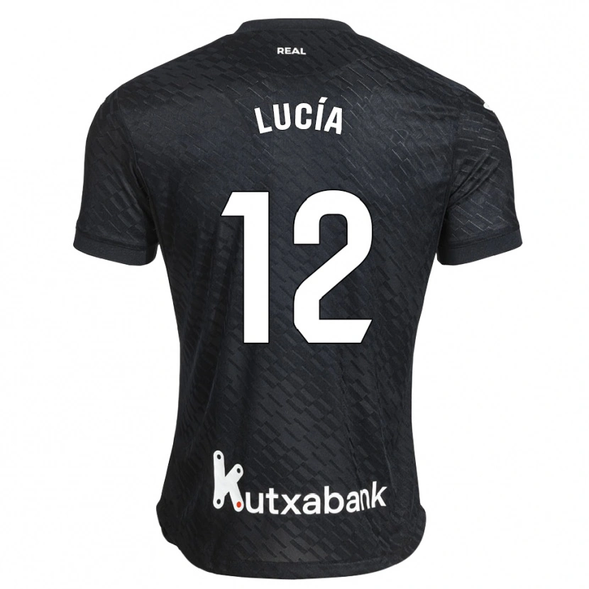 Danxen Enfant Maillot Lucía Rodríguez #12 Noir Blanc Tenues Extérieur 2026/27 T-Shirt