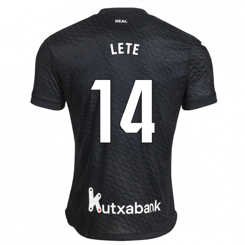 Danxen Enfant Maillot Eñaut Lete #14 Noir Blanc Tenues Extérieur 2026/27 T-Shirt