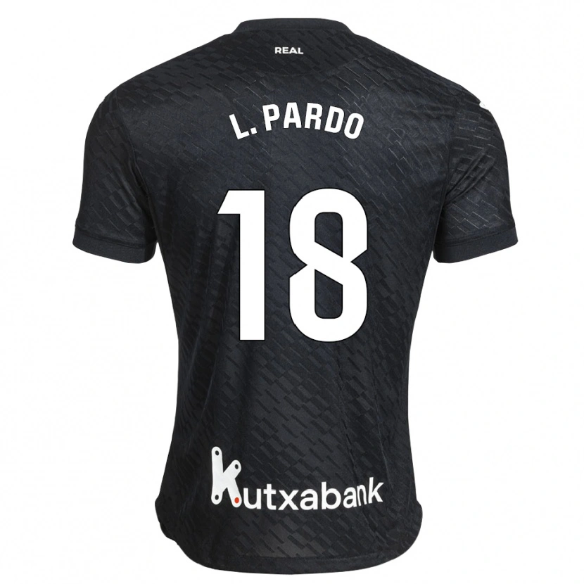 Danxen Enfant Maillot Lucía Pardo Méndez #18 Noir Blanc Tenues Extérieur 2026/27 T-Shirt