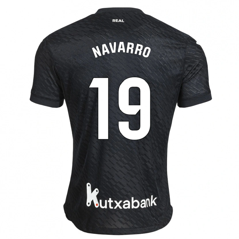 Danxen Enfant Maillot Lorena Navarro #19 Noir Blanc Tenues Extérieur 2026/27 T-Shirt