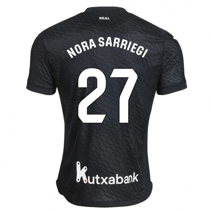 Danxen Enfant Maillot Nora Sarriegi Galdos #27 Noir Blanc Tenues Extérieur 2026/27 T-Shirt