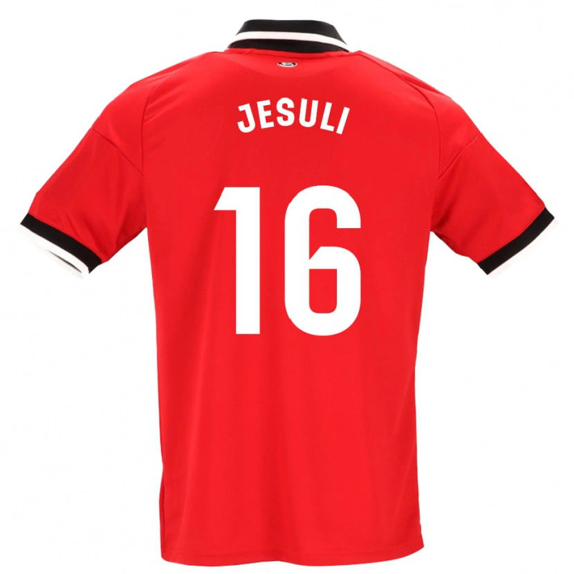 Danxen Enfant Maillot Jesuli #16 Noir Blanc Rouge Tenues Extérieur 2026/27 T-Shirt