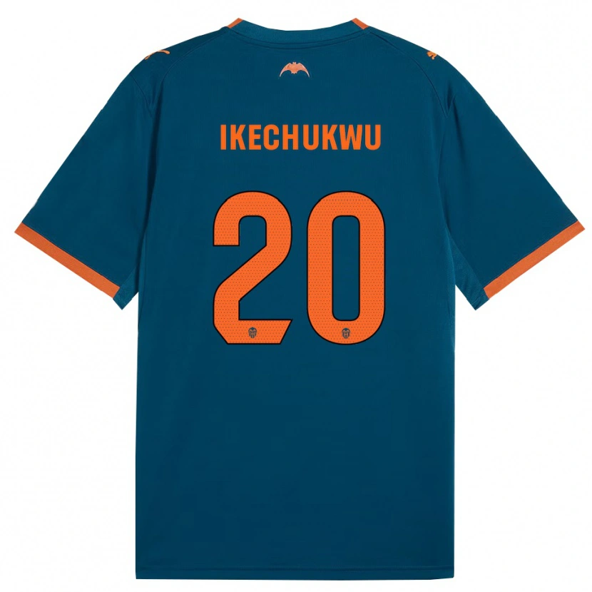 Danxen Enfant Maillot Jerry Ikechukwu #20 Bleu Acier Orange Tenues Extérieur 2026/27 T-Shirt