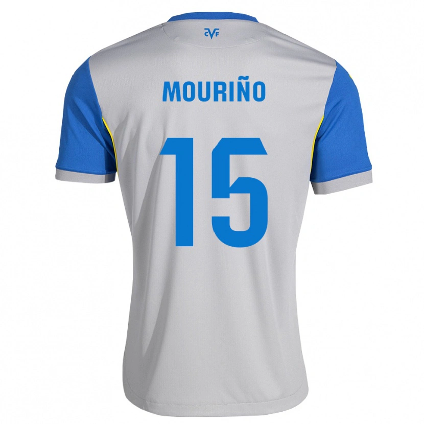 Danxen Enfant Maillot Santiago Mouriño #15 Bleu Dodger Gris Tenues Extérieur 2026/27 T-Shirt