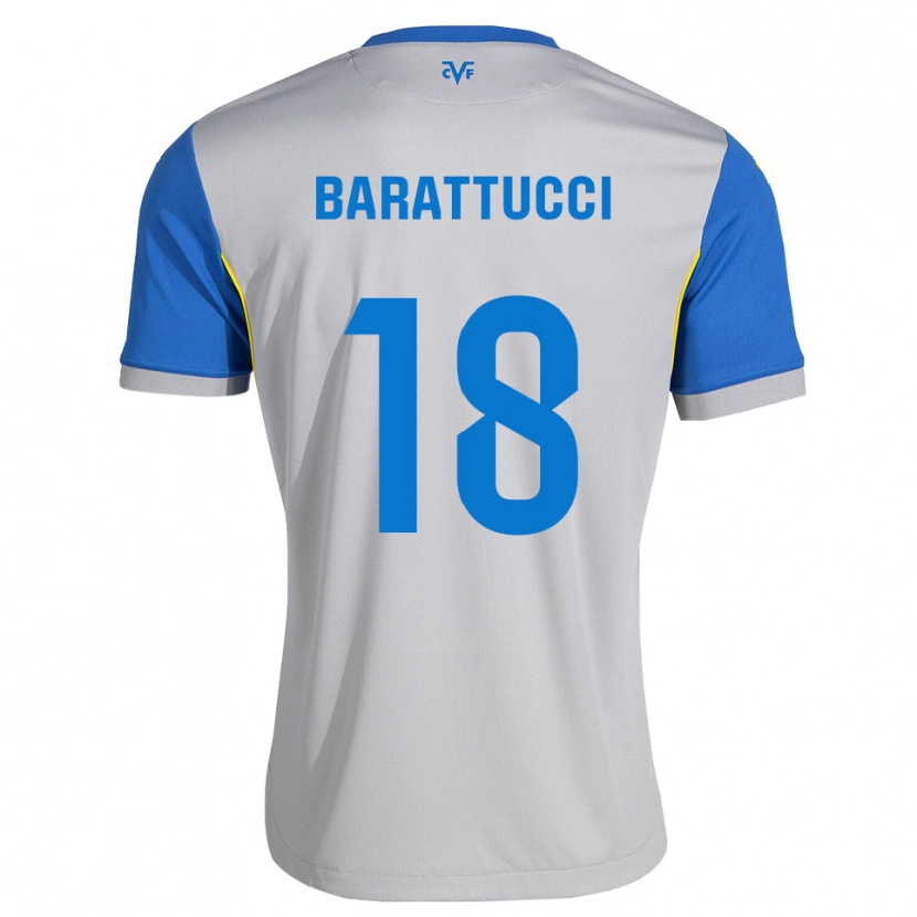 Danxen Enfant Maillot Nico Barattucci #18 Bleu Dodger Gris Tenues Extérieur 2026/27 T-Shirt